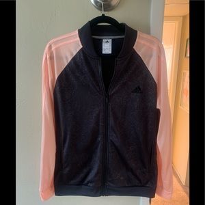 Adidas floral zip up! Great condition